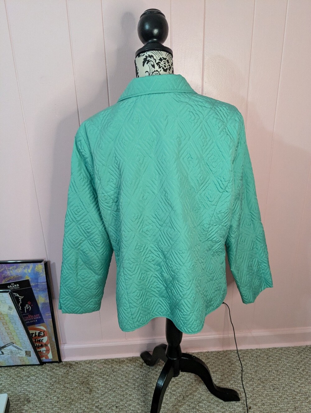 teal jacket - Picture 3 of 5
